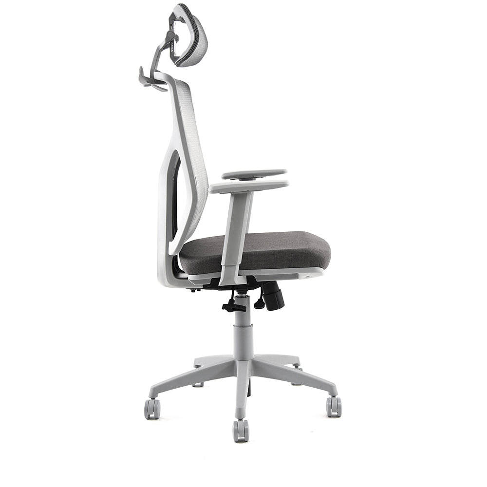 Silla Cool Gray con Cabezal Base gris